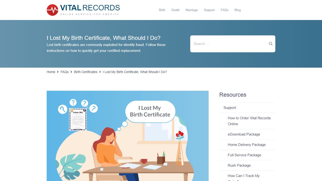 I Lost My Birth Certificate, What Should I Do? - Vital Records Online